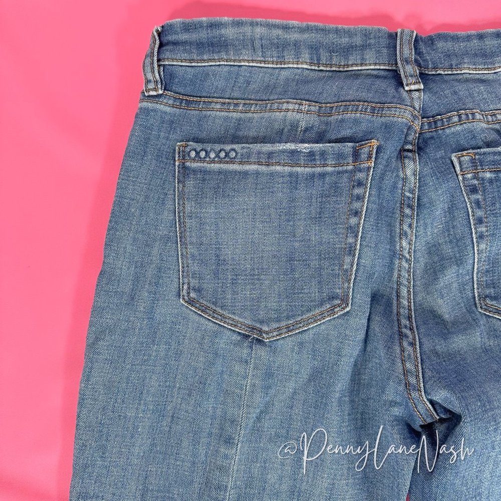 Blank NYC Patchwork Raw Hem Skinny Crop Jeans - Picture 9 of 11